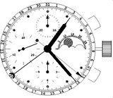 Mouvement chronographe AROLA 7750 CcL3h Mouvement chronographe AROLA 7750 CcL3h